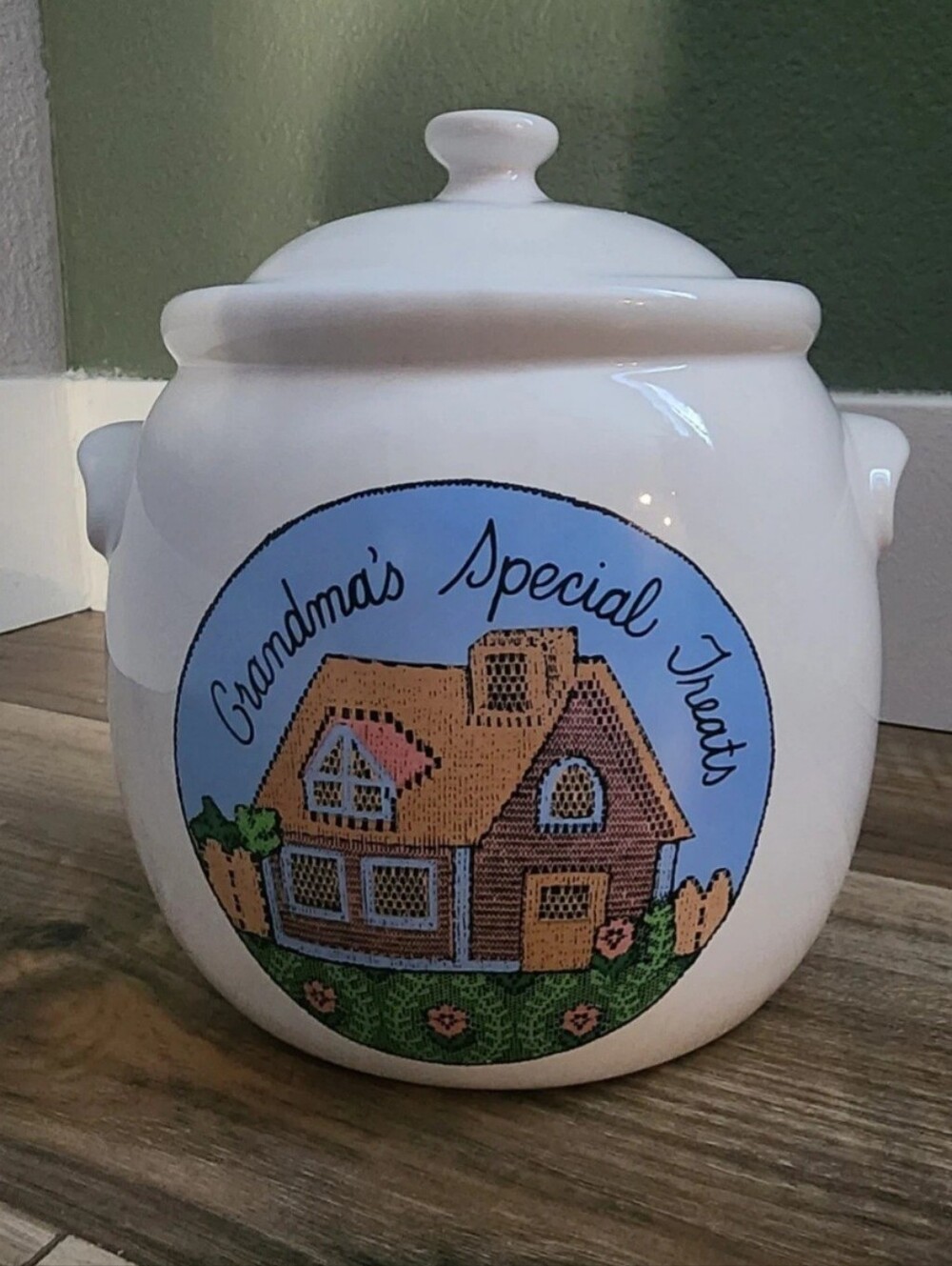 Vintage 1989 Lillian Vernon Grandma’s Special Treats Ceramic Cookie Jar